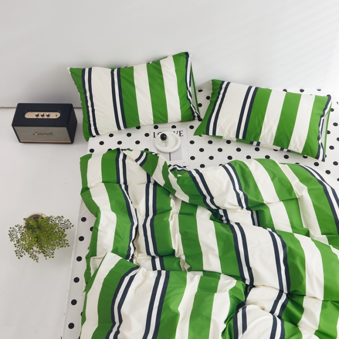 91家纺网 家纺一手货源 找家纺 怡家居 2022新款直播供货全棉印花四件套三 绿洲