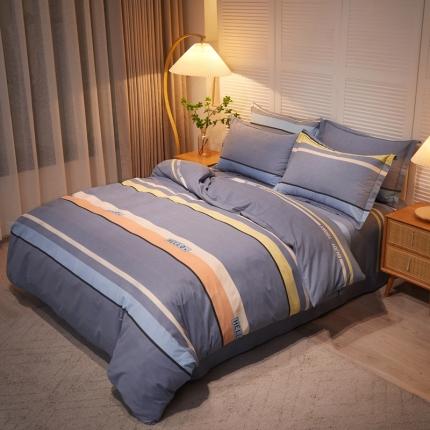 91家纺网 家纺一手货源 找家纺 (总) 简约 2025新款全棉四件套活性生态磨毛四件套