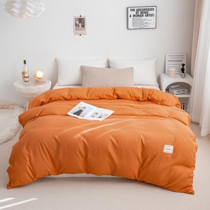 91家纺网 家纺一手货源 找家纺 （总）芷凡家纺 2022新款雅棉纯色斜纹磨毛贴标款系列单被套