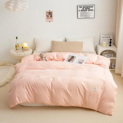 91家纺网 家纺一手货源 找家纺 （总）芷凡家纺 2022新款雅棉纯色斜纹磨毛贴标款系列单被套