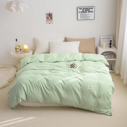 91家纺网 家纺一手货源 找家纺 （总）芷凡家纺 2022新款雅棉纯色斜纹磨毛贴标款系列单被套