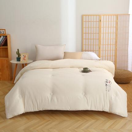 91家纺网 家纺一手货源 找家纺 贝兰仙奴 2025原棉大豆被被子被芯冬被 白色