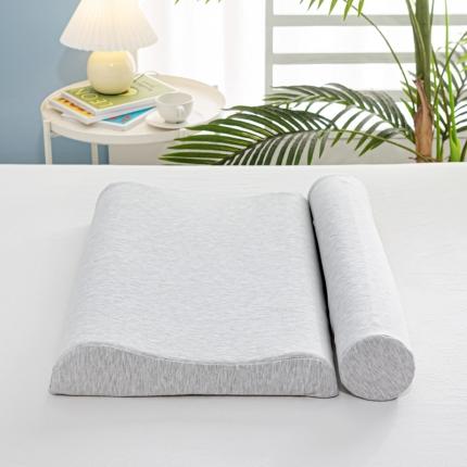 91家纺网 家纺一手货源 找家纺 （总）萌番宝 2022新款成人乳胶低枕+圆柱颈椎乳胶枕