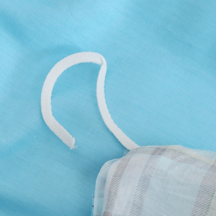 91家纺网 家纺一手货源 找家纺 圣锦 2025新款全棉四件套甜蜜花丛蓝