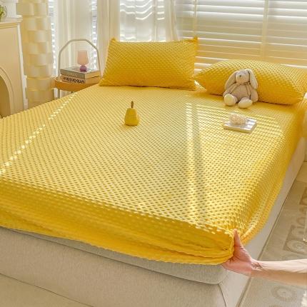 91家纺网 家纺一手货源 找家纺 （总）梦家居 2022新款豆豆绒单床笠