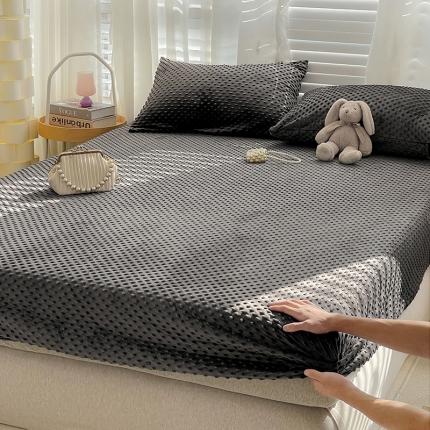 91家纺网 家纺一手货源 找家纺 （总）梦家居 2022新款豆豆绒单床笠