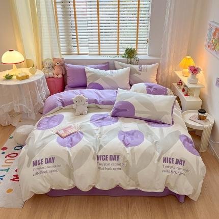 91家纺网 家纺一手货源 找家纺 金丝鸟 2023春夏新品40s全棉13070花卉四件套 美丽日记