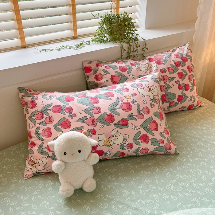 91家纺网 家纺一手货源 找家纺 金丝鸟 2023春夏新品40s全棉13070花卉四件套 馥郁