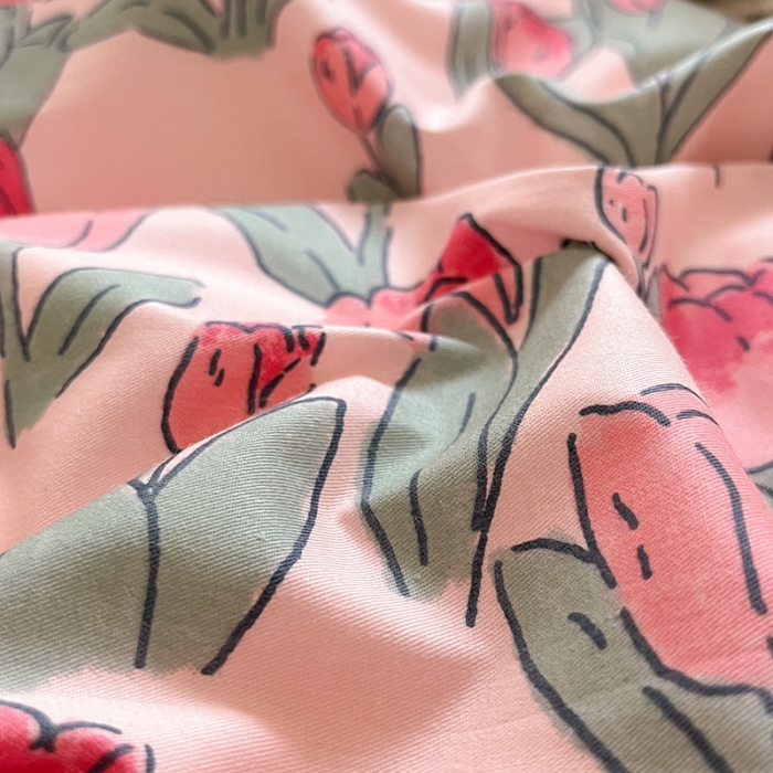 91家纺网 家纺一手货源 找家纺 金丝鸟 2023春夏新品40s全棉13070花卉四件套 馥郁