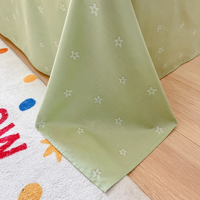 91家纺网 家纺一手货源 找家纺 金丝鸟 2023春夏新品40s全棉13070花卉四件套 花溪