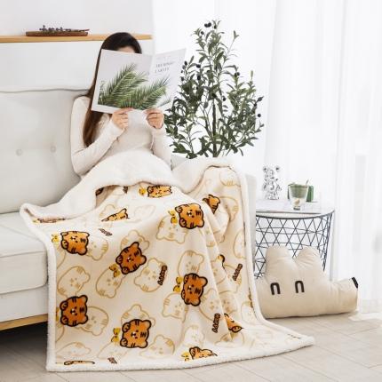 91家纺网 家纺一手货源 找家纺 （总）舒梦琪 2023爆款冬季加厚绒毯披肩毯午睡毛毯