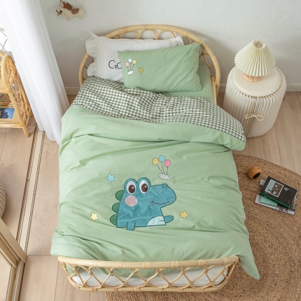 91家纺网 家纺一手货源 找家纺 （总）A类全棉水洗棉儿童套件幼儿园被子三件套宝宝午睡六件套