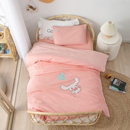 91家纺网 家纺一手货源 找家纺 （总）A类全棉水洗棉儿童套件幼儿园被子三件套宝宝午睡六件套