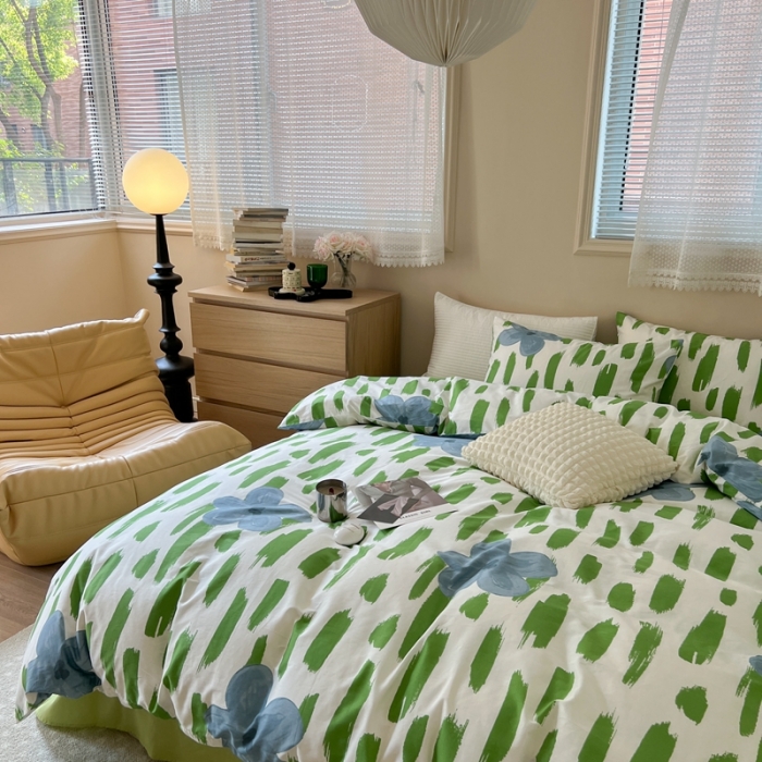 91家纺网 家纺一手货源 找家纺 时年 2023新款全棉小可爱系列四件套 贝拉