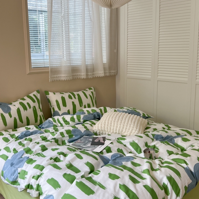 91家纺网 家纺一手货源 找家纺 时年 2023新款全棉小可爱系列四件套 贝拉