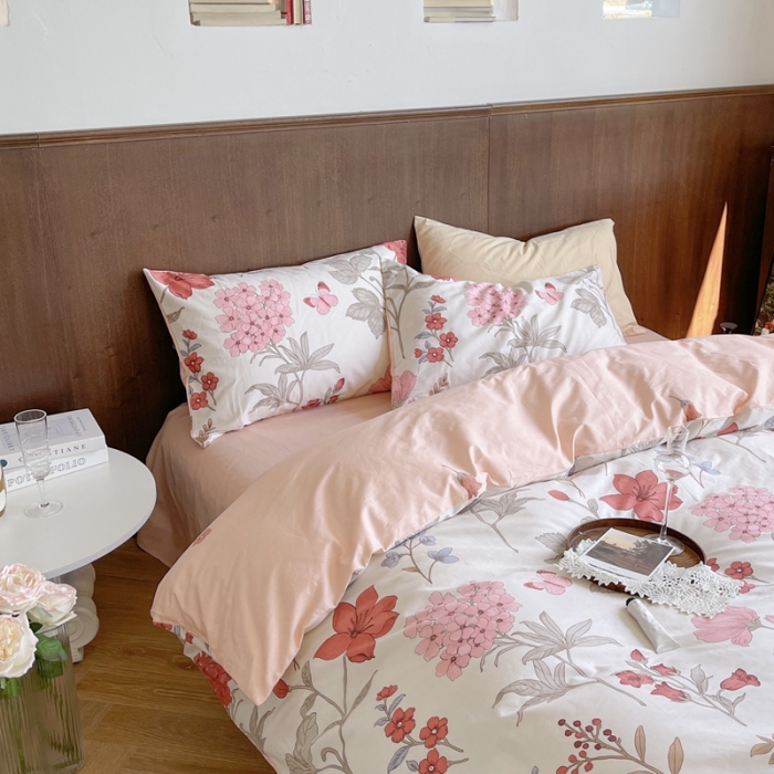 91家纺网 家纺一手货源 找家纺 时年 2023新款全棉小可爱系列四件套 丹青