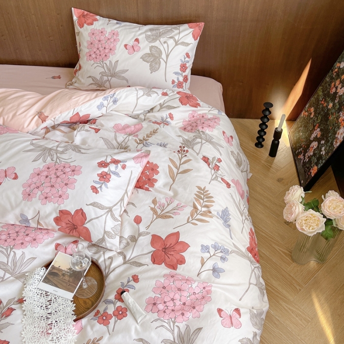 91家纺网 家纺一手货源 找家纺 时年 2023新款全棉小可爱系列四件套 丹青