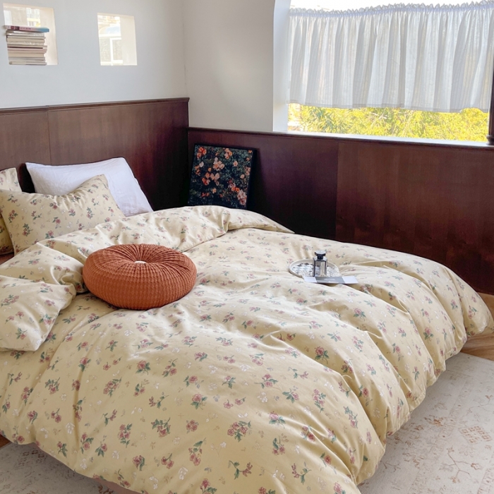 91家纺网 家纺一手货源 找家纺 时年 2023新款全棉小可爱系列四件套 西西里