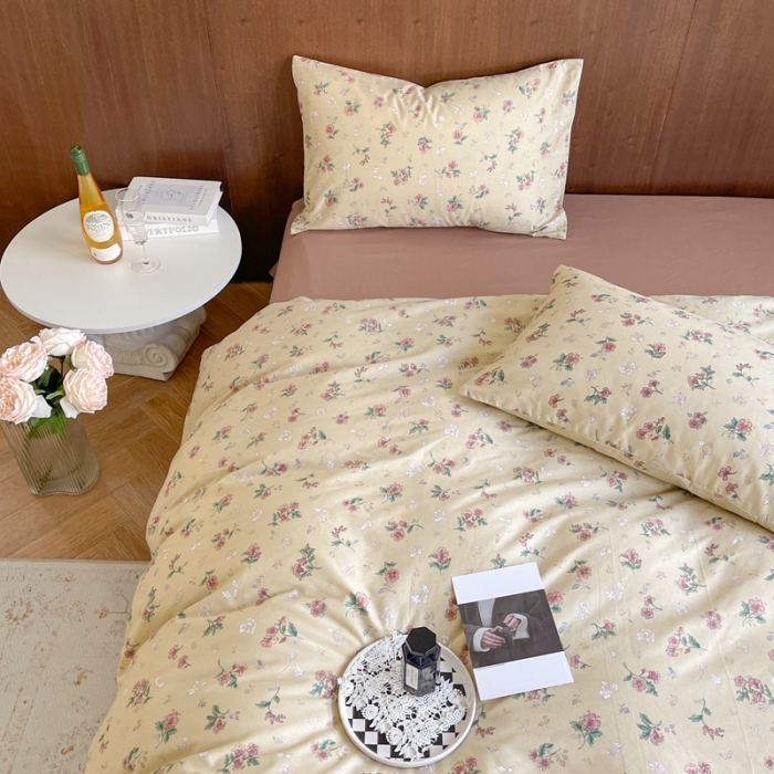 91家纺网 家纺一手货源 找家纺 时年 2023新款全棉小可爱系列四件套 西西里