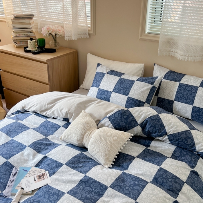 91家纺网 家纺一手货源 找家纺 时年 2023新款全棉小可爱系列四件套 祥云图