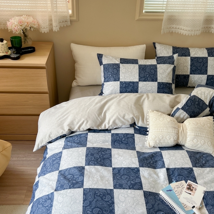 91家纺网 家纺一手货源 找家纺 时年 2023新款全棉小可爱系列四件套 祥云图