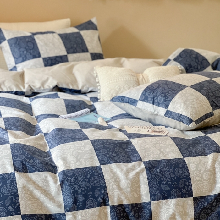 91家纺网 家纺一手货源 找家纺 时年 2023新款全棉小可爱系列四件套 祥云图