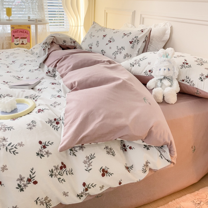 91家纺网 家纺一手货源 找家纺 感遇2022新款全棉印花四件套系列 盛夏