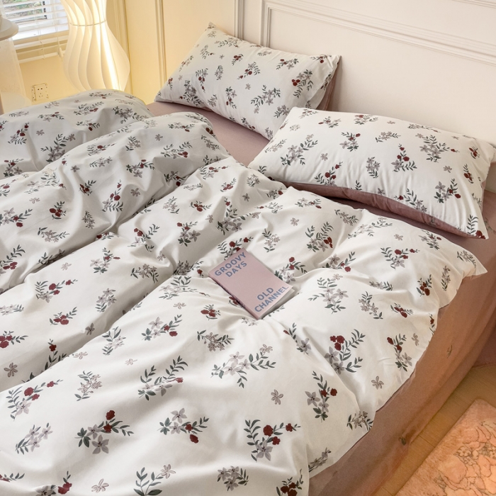 91家纺网 家纺一手货源 找家纺 感遇2022新款全棉印花四件套系列 盛夏