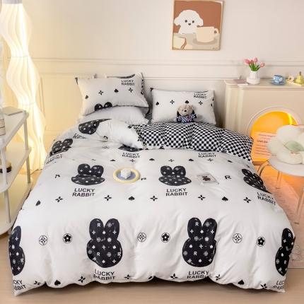 感遇2022新款全棉印花四件套系列 幸运兔