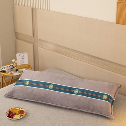 91家纺网 家纺一手货源 找家纺 喜相逢家纺 D14-法兰绒双人枕套-印花长枕套