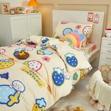 91家纺网 家纺一手货源 找家纺 （总）金丝鸟 2022新款全棉斜纹13370三件套