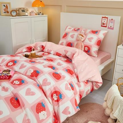 91家纺网 家纺一手货源 找家纺 （总）金丝鸟 2022新款全棉斜纹13370三件套