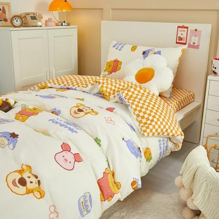 91家纺网 家纺一手货源 找家纺 （总）金丝鸟 2022新款全棉斜纹13370三件套