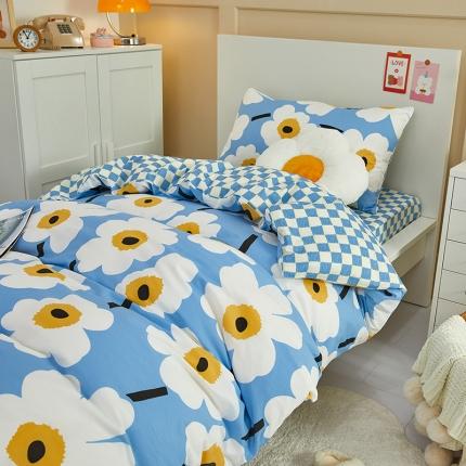 91家纺网 家纺一手货源 找家纺 （总）金丝鸟 2022新款全棉斜纹13370三件套