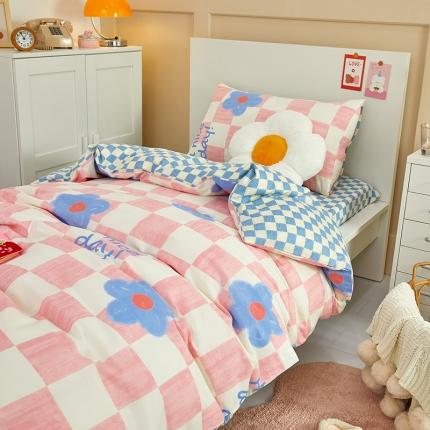 91家纺网 家纺一手货源 找家纺 （总）金丝鸟 2022新款全棉斜纹13370三件套