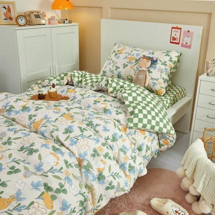 91家纺网 家纺一手货源 找家纺 （总）金丝鸟 2022新款全棉斜纹13370三件套