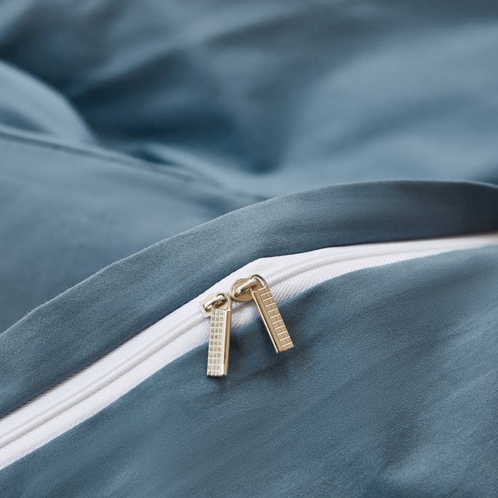 91家纺网 家纺一手货源 找家纺 怡家居 2022新款全棉100支磨毛四件套 南非蓝