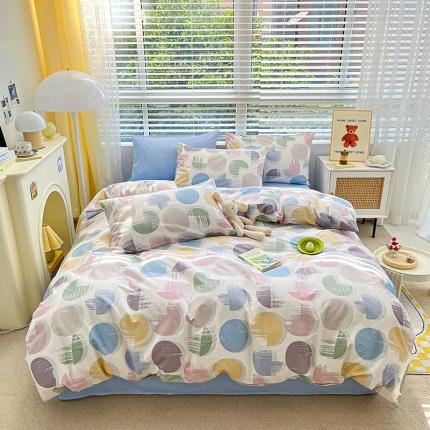 91家纺网 家纺一手货源 找家纺 总麦伦家居 2023新款全棉简约个性北欧系列四件套-第 一组