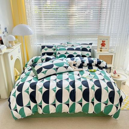 91家纺网 家纺一手货源 找家纺 总麦伦家居 2023新款全棉简约个性北欧系列四件套-第 一组