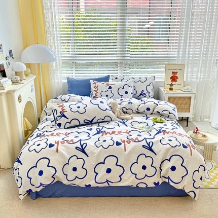 91家纺网 家纺一手货源 找家纺 总麦伦家居 2023新款全棉简约个性北欧系列四件套-第 一组