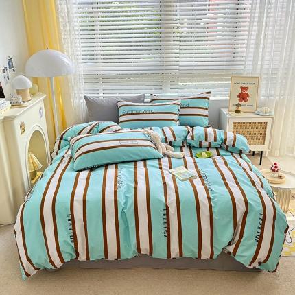 91家纺网 家纺一手货源 找家纺 总麦伦家居 2023新款全棉简约个性北欧系列四件套-第 一组