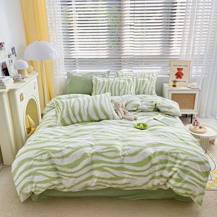 麦伦家居 2023新款全棉简约个性北欧系列四件套-第 一组 简居