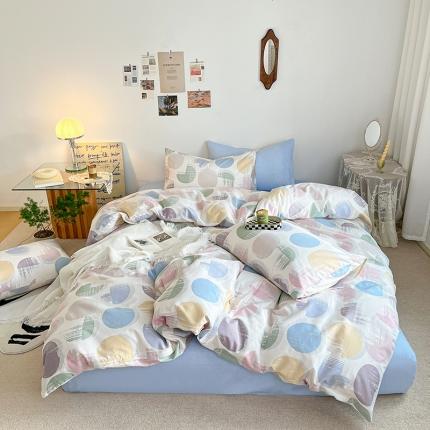 91家纺网 家纺一手货源 找家纺 总麦伦家居 2023新款全棉简约个性北欧系列四件套-第 二组