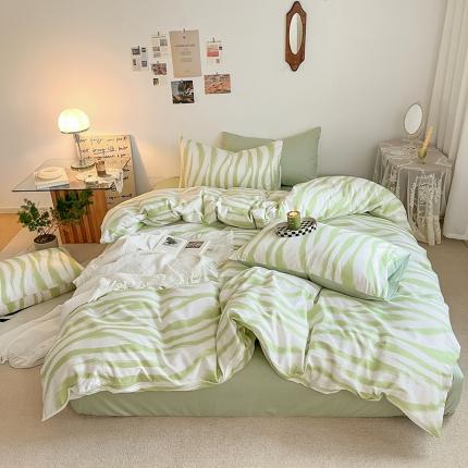 91家纺网 家纺一手货源 找家纺 总麦伦家居 2023新款全棉简约个性北欧系列四件套-第 二组