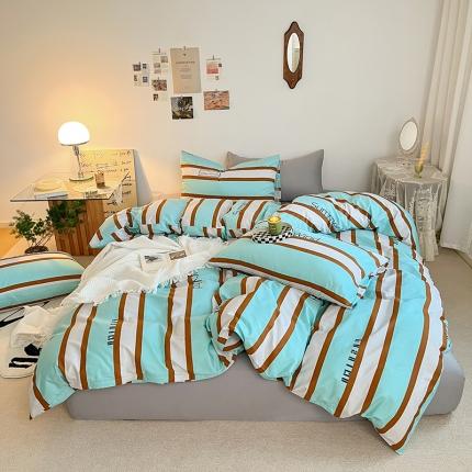 91家纺网 家纺一手货源 找家纺 总麦伦家居 2023新款全棉简约个性北欧系列四件套-第 二组