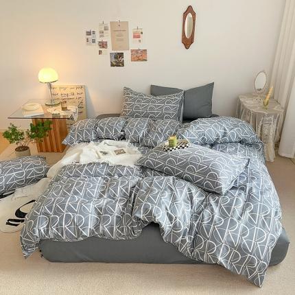 91家纺网 家纺一手货源 找家纺 总麦伦家居 2023新款全棉简约个性北欧系列四件套-第 二组