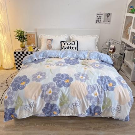 91家纺网 家纺一手货源 找家纺 （总）贝扬思 2023新款亲肤棉美棉芦荟棉印花单被套