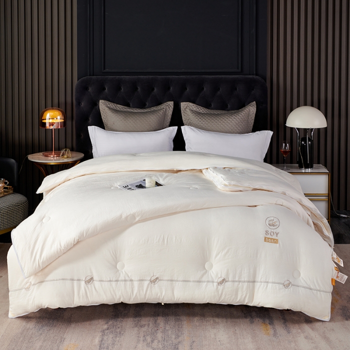 91家纺网 家纺一手货源 找家纺 （总）丽卡家纺2023新款金豆刺绣款大豆子母被