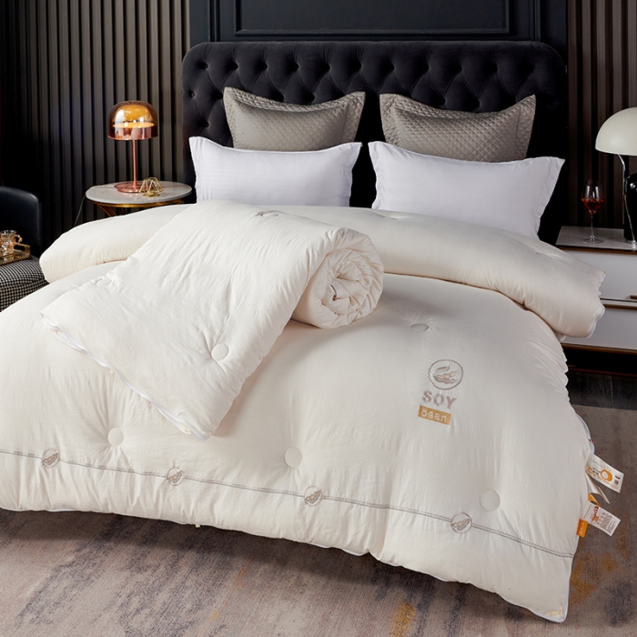 91家纺网 家纺一手货源 找家纺 （总）丽卡家纺2023新款金豆刺绣款大豆子母被