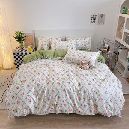 91家纺网 家纺一手货源 找家纺 （总）贝扬思 2023新款亲肤棉美棉芦荟棉四件套